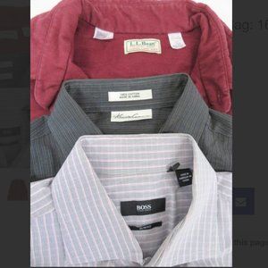 Set of 3 Men's Button Down Work Shirts 16.5